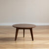 Center Table Low Table 100% Solid Oak Wood Top Plate Desk Coffee Table Width 60 x Depth60 x Height 35 cm Study Desk Work From Home Easy To Assemble Walnut Color Wood Desk