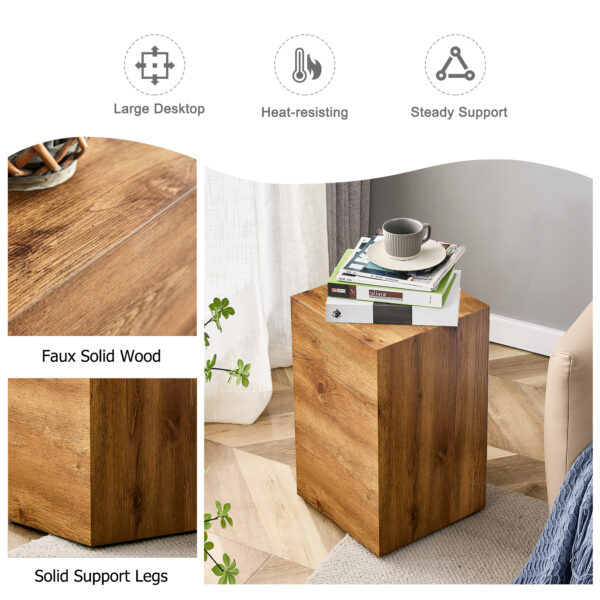 c1e62d419c2a4d72910a2445861f1ffb_06017ca9d8920b046d544ab1d3142ef9 Elevate your living space with this modern MDF coffee table that showcases smooth, Wood color texture patterns. It is characterized by stylish design.11.8*11.8*19.6 inch.W1151P147815