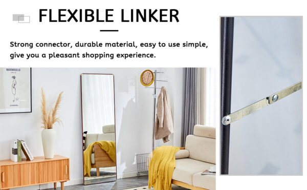 The 4th generation floor standing full-length mirror. wall mirror, bathroom makeup mirror, bedroom foyer, clothing store, wall mounted.    65 "* 23.2"