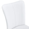 Modern minimalist dining chairs, office chairs. 2-piece set of white PU seats with silver metal legs. Suitable for restaurants, living rooms, and offices.W1151116745