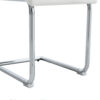 Set of 6 dining chairs, white dining chair set, PU material high backrest seats and sturdy leg chairs, suitable for restaurants, kitchens, living rooms