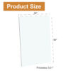 ONLY Separate Glass Tabletop.24*36 inch Rectangular heat-resistant Transparent Tempered Glass Tabletop.Suitable for various occasions such as kitchens and restaurants.Transparent GLASS,24*36*0.31inch.