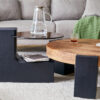 The detachable double-decker coffee table, the stylish design is more precious, and the detachable design can make the use of space more flexible and suitable for various scenes.
