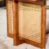 Chinese style log wind Imitation rattan Walnut color tea table rectangular solid wood coffee low table small family living room tea table