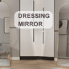 The 3rd generation aluminum alloy metal frame arched floor mounted wall mirror, upgraded in quality, bathroom makeup mirror, bedroom entrance, clothing store, gold 65 "* 23 "W1151121956