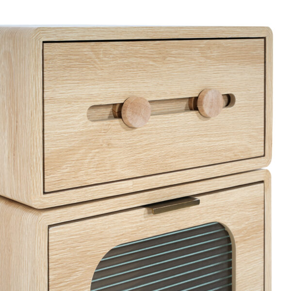 c58ece8f8f4b4457955588952bcde40c_e9c3e01f7bf182dda399f480593fed9f MDF CREATIVE ROTATABLE ROBOT STORAGE SIDE TABLE, NATURAL COLOR