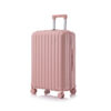 20"/24"/28" 3 pcs/set in ABS Spinner Wheel Luggage, Carry on Suitcase, with Cup Holder & USB Port & Phone Holder (Pink)