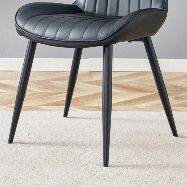 c65533348d35408d815e2f358368e6af_053be5e12b93c394c4d6993b8f7bdf74 The Black Minimalist Ergonomic Dining Chair Comes In A Pack of 4, With A Comfortable Design Of Extended And Curved Seat Cushions, Unlocking A Comfortable And Minimalist New Sitting Posture.