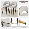360 ° rotatable bar chair.Modern PU comfortable upholstered bar chair with smooth and beautiful black metal legs for dining room, kitchen, terrace and guest office chair.Set Of
2.W1151P153940