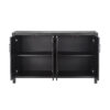 Mirod Farmhouse Style 4-Door Cabinet with Natural Finish, A Rustic Accent for Entryways or Small Spaces