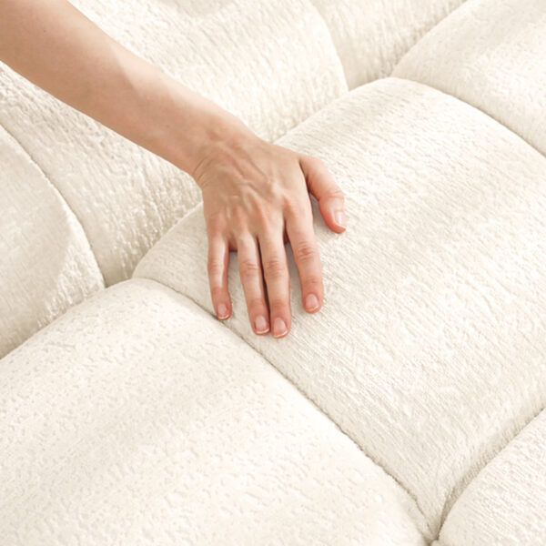 c83f91859b5e4efb82e3a3d8db9bd846_3ed1ac048d770f37830d2269c76c2059 Premium Two-Seater Sofa - Ergonomic Design with High-Resilience Foam Cushions, Modern Chenille Fabric Upholstery for Living Room, Lounge, Office Space, White