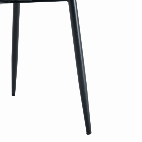 c88536760e794338a6adaac97b40742d_a534c56d4f13a71ed1a6bdfb29321e0c Table and chair set. A 47.3-inch diameter modern spliced color circular dining table - double-layer storage.Paired With 4 Black Linen-Cotton Material High Resilience Dining Chair with Metal Black Leg.