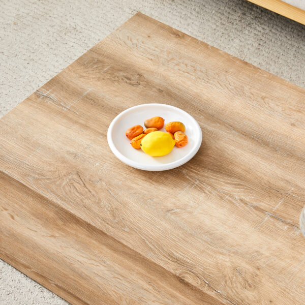 c8b10c280e71434182f9e67f0a7b92c4_f552fb782355eeaf04cb0fdc89a9a4fc Elevate your living space with this modern MDF coffee table that showcases smooth, light wood color texture patterns. It is characterized by stylish design.39.3*23.6*12.W1151P187998