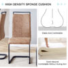 A modern and practical circular dining table. Made of MDF tabletop and wooden MDF table legs. 6-piece technology cloth high backrest cushion side chair, C-shaped tube black metal legs. CT-403   C-1162