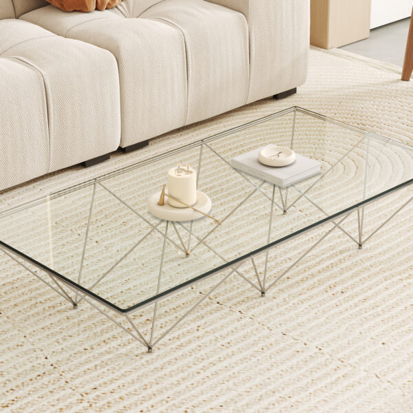 c93b4ab8e1914881a217fb6da976e0fd_3df85251728ca170c471445a40da8904 ONLY Separate Glass Tabletop.24*48 inch Rectangular heat-resistant Transparent Tempered glass Tabletop.Suitable for various occasions such as kitchens and restaurants.Transparent,24*48*0.31 inch.