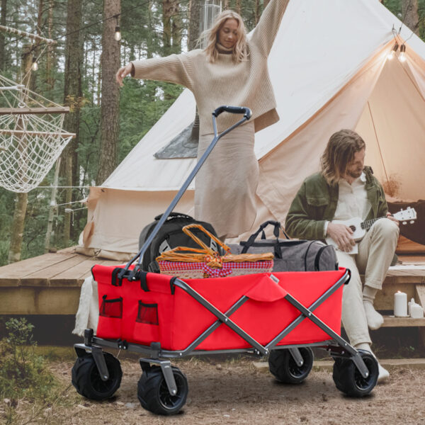 Utility Park Garden Cart Tool Customized Color Folding Camping Trolley Outdoor Picnic Beach Wagon