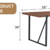 Table and chair set. A minimalist retro rectangular dining table with a specially textured top and black metal legs, paired with 6 soft chairs and black metal legs, showcases a beautiful home style.
