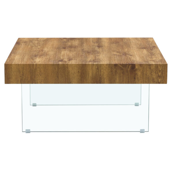 ca455fe32f02405080ff313210a78b01_58700e2b1cfa1f0128e4698af4ed04ba Natural Style Square MDF Coffee Table - 31.5"x31.5" with Tempered Glass Legs.Density Board Sticker,Reinforced Glass.