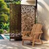 Oversize Wooden Outdoor Folding Adirondack Chair with Pre-Assembled BackRest & SeatBoard, Wood Patio Chair for Garden Backyard Porch Pool Deck Firepit