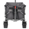 PORTABLE 400L Collapsible Wagon, Folding Wagon Cart , Beach Wagon with Big Wheels, 450LB Heavy Duty Foldable Wagon, Large Capacity Wagon for Camping, Sports, Garden, Baseball