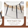 Table and chair set.Modern Black Marble Pattern MDF Dining Table Set - 55"x31.4" with 4 Extended Seat Cushion PU Dining Chairs and 1 Bench,A Choice of Subtle Luxury for Modern Homes.