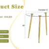 Round dining table with glass top, gilded metal legs, exquisite living, starting from the details, the gold legs show an extraordinary texture, which is the finishing touch to your home