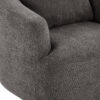 360° Swivel Chair, 38.2" Accent Chair Sofa, Upholstered Swivel Barrel Sofa Chair with a Throw Pillow for Living Room, Bedroom, Office and Hotel, Grey