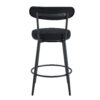 Fashionable and Comfortable - Two Sets of Ergonomic High Legged Bar Chairs, With Black Breathable Fabric Cushions And a Total Height of 35.5 Inches.Pack two in one box.