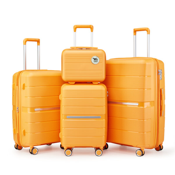 cd4171310a3f47a78d4e2fa55e73794f_20240220_24814b98dd49cfe4d31158111f9f5459 Luggage Sets 4 Piece(14/20/24/28) PP Lightweight & Durable Expandable suitcase