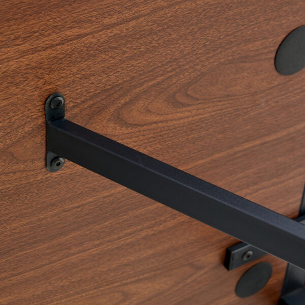 cdc0e96e9a9d4bca8abab1cda11efe60_83d0b2fcde9aad865ea6d95f5e5ac87e Table and chair set. A minimalist retro rectangular dining table with a specially textured top and black metal legs, paired with 6 soft chairs and black metal legs, showcases a beautiful home style.