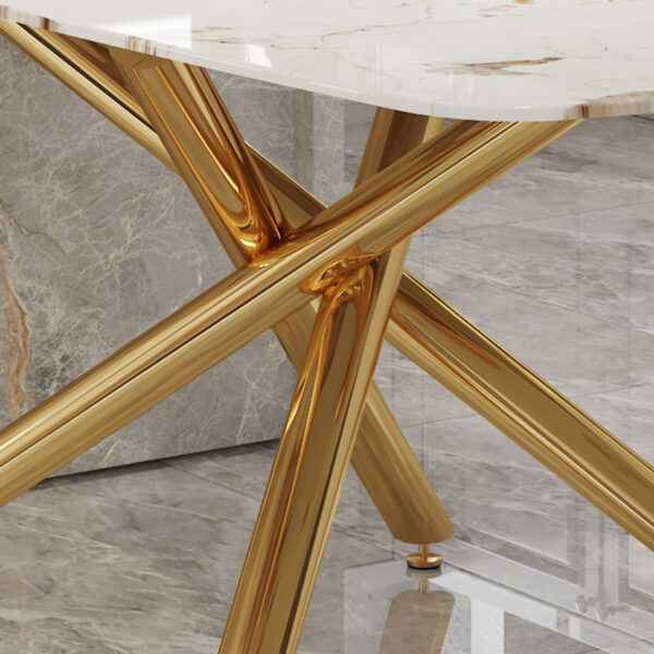 cdc178dd0f3b4270be960d128807a8ad_c3349c8fc269e2f909fef1800f9f5f4a Large modern minimalist rectangular dining table with 0.39 "imitation marble tabletop and golden metal legs, suitable for kitchen, dining room, living room, conference room, and banquet hall 1537