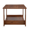 Modern and practical walnut textured coffee tables , tea tables. The double layered coffee table is made of MDF material. Suitable for living room  43.3"*21.6"*16.5"  CT-16
