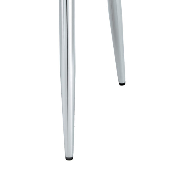 ce0d235780914572bf062a1b06ab3ee6_20231018_fde36169e89c69deb0dc77214fb97066 Modern minimalist dining chairs, office chairs. 4-piece set of white PU seats with silver metal legs. Suitable for restaurants, living rooms, and offices. C-008