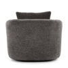 360° Swivel Chair, 38.2" Accent Chair Sofa, Upholstered Swivel Barrel Sofa Chair with a Throw Pillow for Living Room, Bedroom, Office and Hotel, Grey