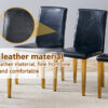 Table and chair set.71 * 35.4 inch rectangular dining table.Tempered Glass Tabletop,Golden 7-shaped Metal Table Legs.Paried With 6 Black PU dining chairs, Golden Metal Legs.Simple and versatile.