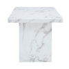 63"*35.4"*30" inches Luxurious Marble Pattern MDF Dining Table - A Choice of Subtle Luxury for Your Home.Create Your Exclusive Low-Key Luxury Space.