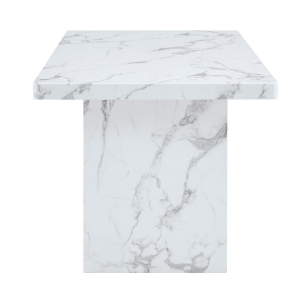 cfbd9fc9468a451198ad3a0a3e471919_2591f5e16e0ea39f0f8c3d0022bd679d 63"*35.4"*30" inches Luxurious Marble Pattern MDF Dining Table - A Choice of Subtle Luxury for Your Home.Create Your Exclusive Low-Key Luxury Space.