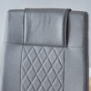 Modern Dining Chairs with Faux Leather Padded Seat Dining Living Room Chairs Upholstered Chair with Metal Legs Design for Kitchen, Living, Bedroom, Dining Room Side Chairs Set of 6 (Grey+PU)C-001