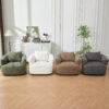 360° Swivel Chair, 38.2" Accent Chair Sofa, Upholstered Swivel Barrel Sofa Chair with a Throw Pillow for Living Room, Bedroom, Office and Hotel, Grey