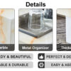 A modern and practical coffee table with imitation marble patterns, made of MDF material. The fusion of elegance and natural fashion 31.4"* 31.4"* 12 "