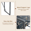 Table and chair set.Modern Black Marble Pattern MDF Dining Table Set - 55"x31.4" with 4 Extended Seat Cushion PU Dining Chairs.White and Black Splicing Colors Cushion.Iron Pipe Spraying Chair Legs.
