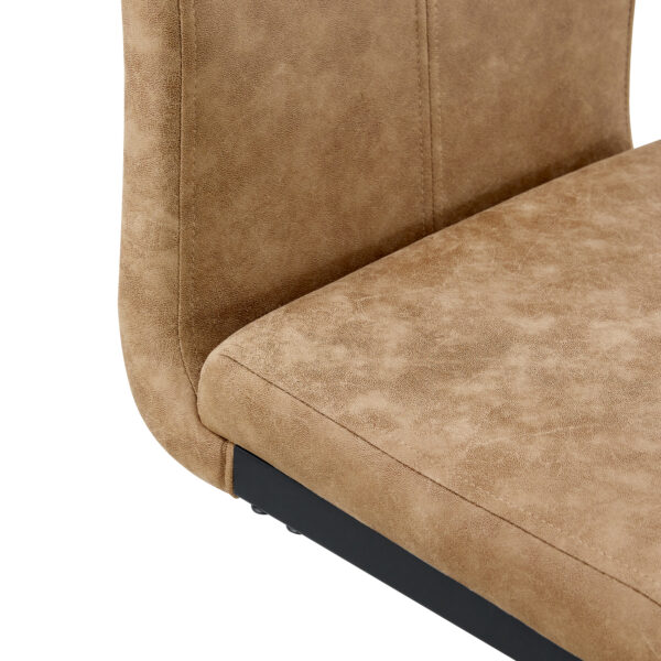 d360039b79634952b57af9501e910282_f4a972cdf0846b40407796cacc863221 42.5 Inch Tall Brown Tech Fabric Bar Stool - A Perfect Combination of Modern Design, Comfort, and Stability.A Set of 2.Suitable Not Only For Home Use But Also For Bars, Restaurants,And Other Settings.