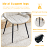 Extended Seat Cushion PU Dining Chair Set - Four Pieces,Ergonomic Design.Smooth line design,Integral metal leg structure,Can integrate well into various modern home decoration styles.