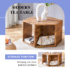 Hexagonal MDF coffee table, characteristic pattern stickers, multi-hole design to give more storage space, simple and convenient design makes it suitable for all kinds of style scenes.