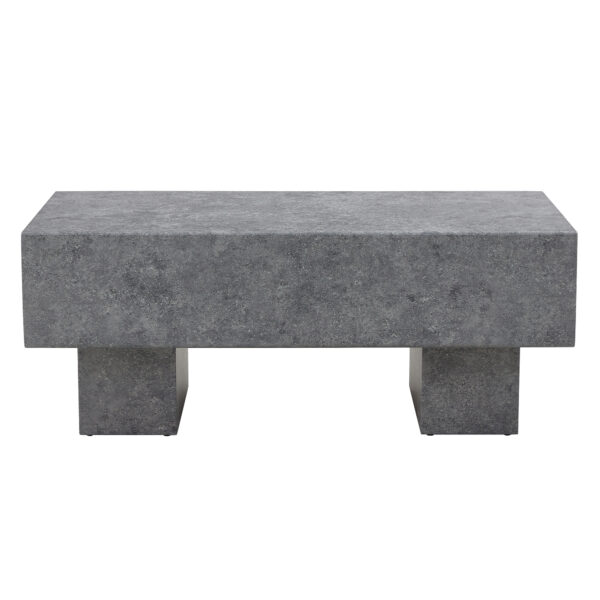 d48b8e0305b44f30aa0c84f5ba694abd_48fd9b50066a5642cba4707d75351603 Modern Simple Gray Texture MDF Coffee Table - 43.3"x21.6"x17.2" Practical Model.Making it an ideal addition to any living room or apartment.
