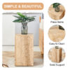 Elevate your living space with this modern MDF coffee table that showcases smooth, light wood color texture patterns. It is characterized by stylish design.12*12*19.6,W1151P188001
