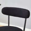 Fashionable and Comfortable - Two Sets of Ergonomic High Legged Bar Chairs, With Black Breathable Fabric Cushions And a Total Height of 35.5 Inches.Pack two in one box.