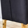 4 piece dining chairs.The gold metal legs complement the black velvet, showcasing a perfect blend of modern and classic elements.Suitable for various occasions such as kitchens,conference rooms, etc.
