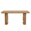 64.5 x 35.4 Inch Stylish Wood Color Textured Dining Table, Perfectly Blending Simplicity And Transparency. Made of MDF Material With Wood Grain Stickers, It Exudes A Strong Sense Of Fashion.