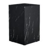 11.8*11.8*19.6 Inch Black Marble Texture MDF Coffee Table - Luxurious Design, Perfect Living Room Accent.Rectangular fashion texture design coffee table, suitable for various situations and scenes.